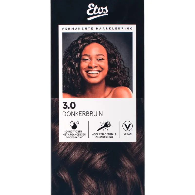 Etos Permanente Haarkleuring 3.0 donkerbruin