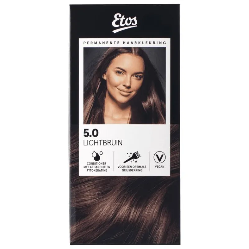 Etos Permanente Haarkleuring 5.0 lichtbruin