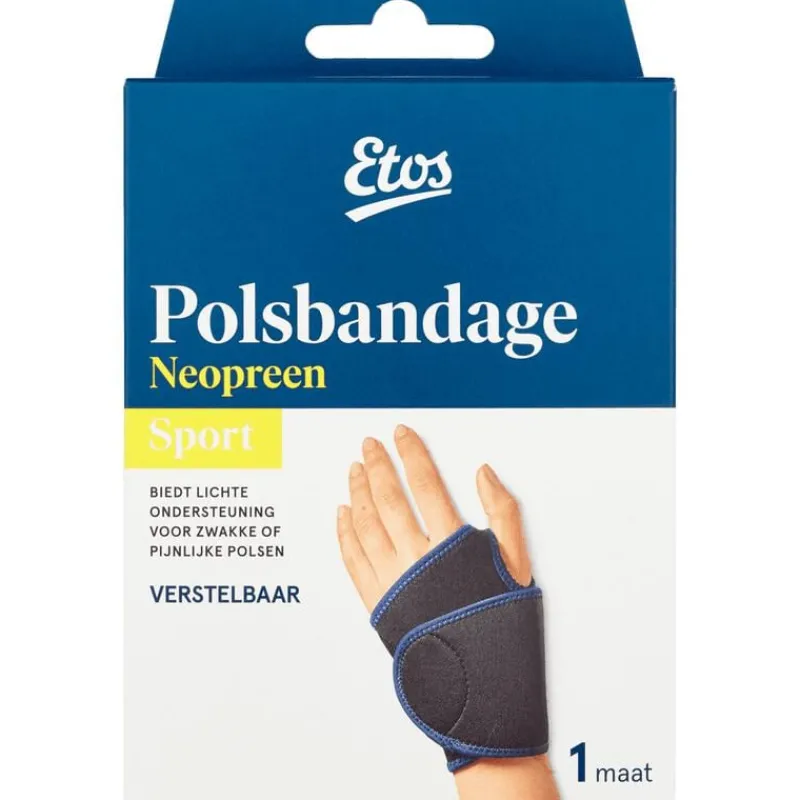 Etos Polsbandage Zwart