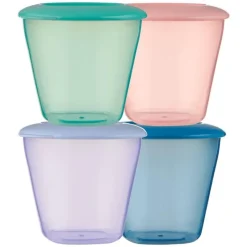 Etos Potjes met Deksel 4 stuks 150 ML