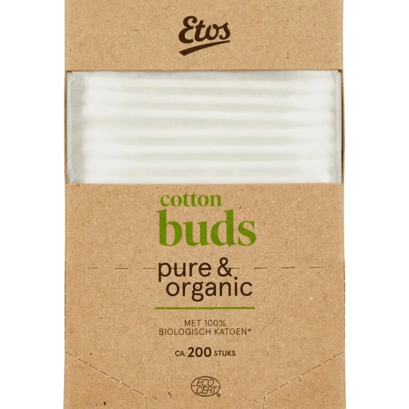 Etos Pure & Organic Wattenstaafjes 200 stuks
