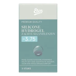 Etos Silicone Hydrogel Zachte Maandlenzen -3.75 3st.