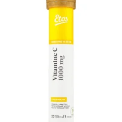 Etos Vitamine C 1000 mg Bruistablet Citroen 20 stuks