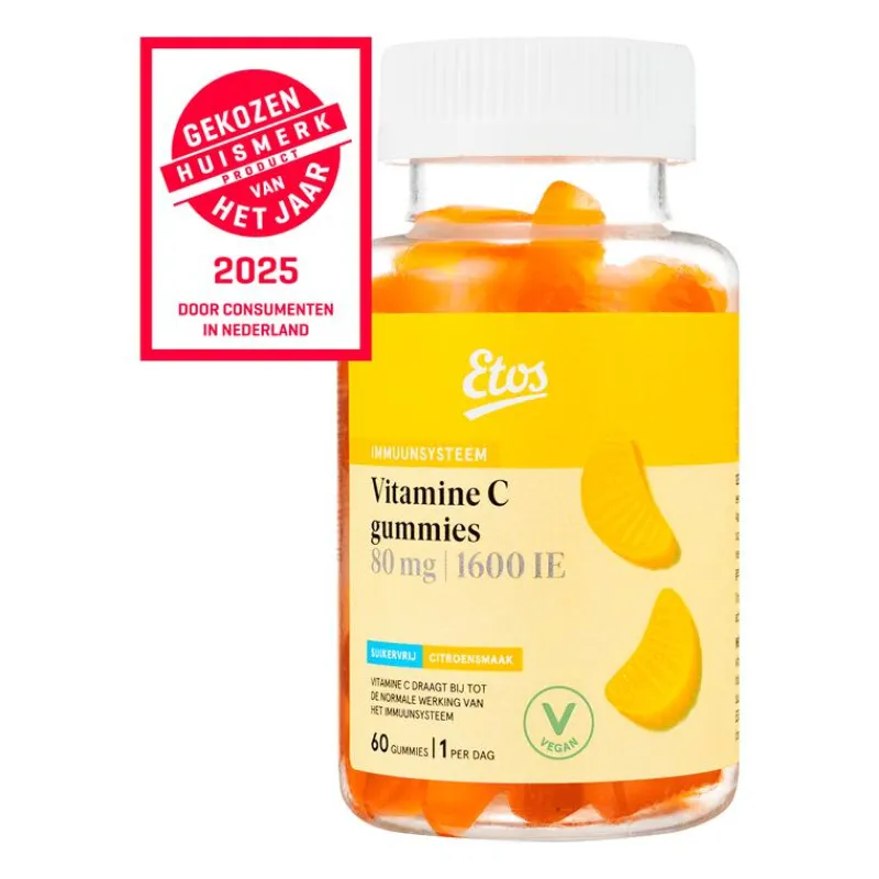 Etos Vitamine C 80mg gummies 60 stuks