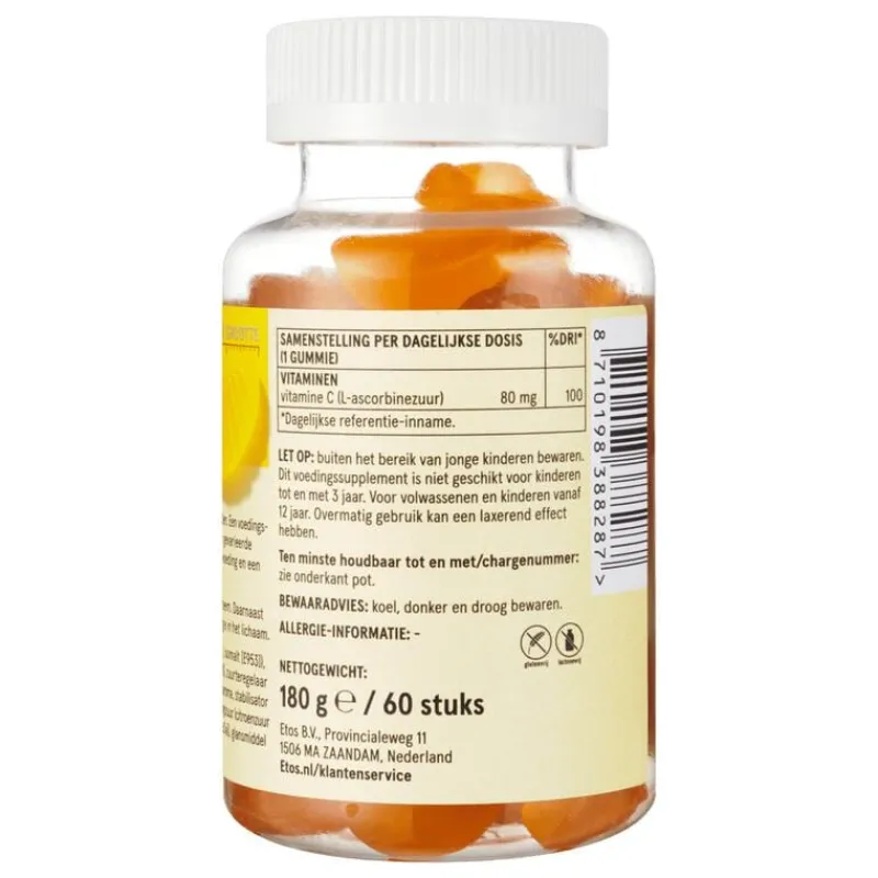 Etos Vitamine C 80mg gummies 60 stuks