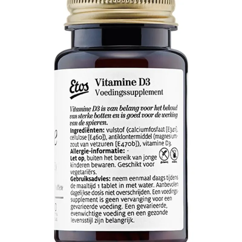 Etos Vitamine D3 10µg 400 IE 300 tabletten