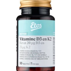 Etos Vitamine K2 en D3 30 tabletten