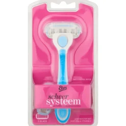 Heren Etos Vrouw Scheersysteem Blauw 5-Blads