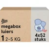 Etos Woezel & Pip Luiers Newborn Maat 1 2-5 kg Megabox 4x52 stuks