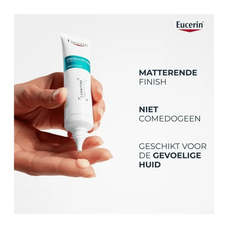 Eucerin DERMOPURE CLINICAL Mat Fluid Gevoelige Huid 40 ML