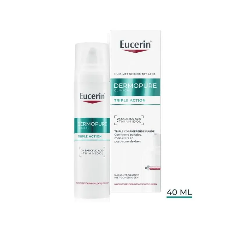 Eucerin DERMOPURE CLINICAL Triple Action Fluid Serum Gevoelige Huid 40 ML
