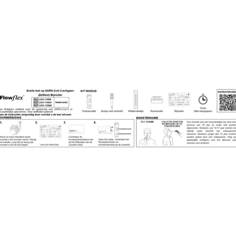 Flowflex SARS-CoV-2 Antigen Corona Zelftest Multipack (5 stuks)