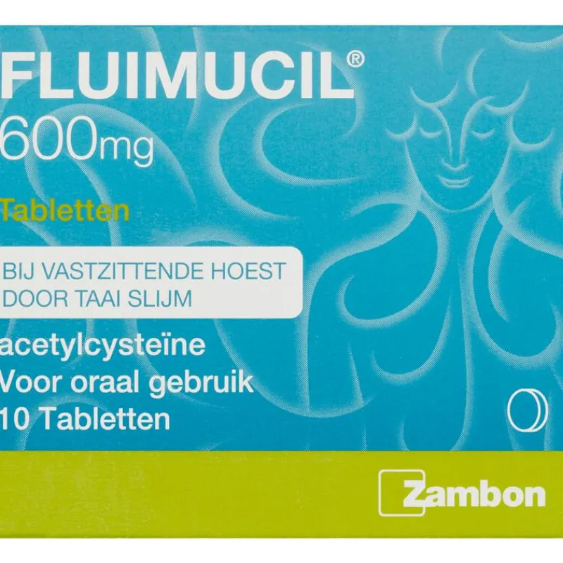 Fluimucil 600 mg Acetylcysteïne Tabletten