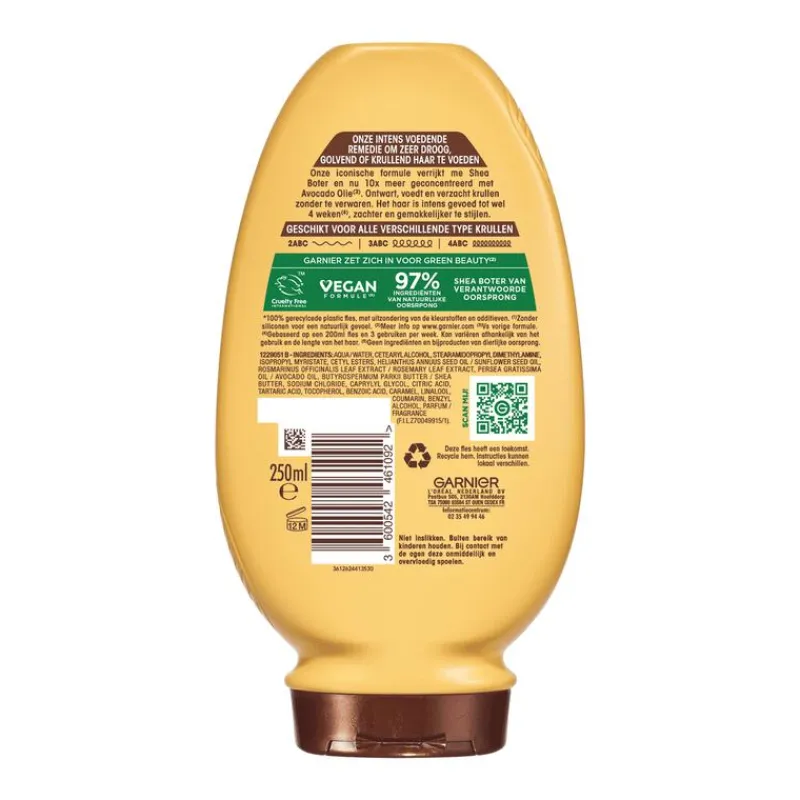 Garnier Loving Blends Avocado Olie & Karité boter Conditioner 250 ML