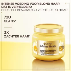 Garnier Loving Blends Sun-Kissed Chamomile & Bloemenhoning Haarmasker 340 ML