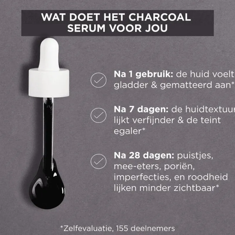 Garnier PureActive AHA + BHA Charcoal Anti-Onzuiverheden Serum 30 ML