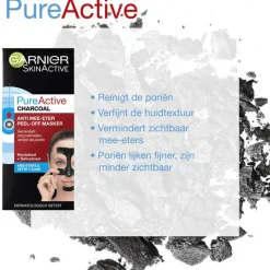 Garnier PureActive Peel-Off Gezichtsmasker Charcoal 50 ML