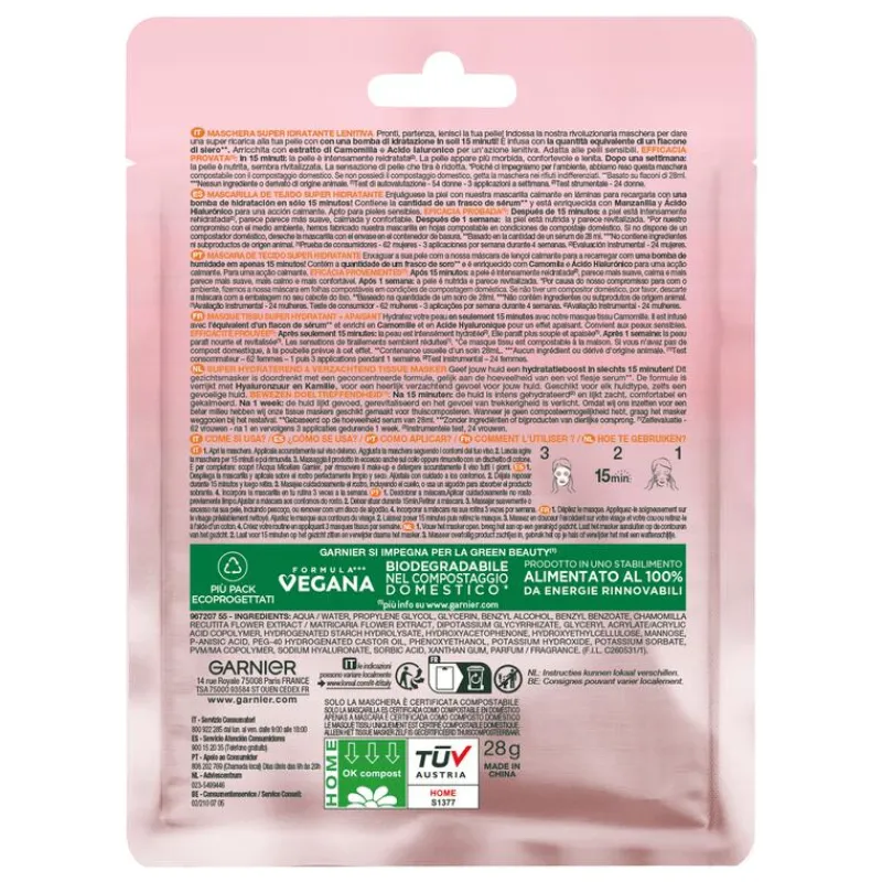 Garnier SkinActive Hydra Bomb Sheet Masker Kamille