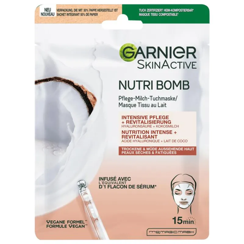 Garnier SkinActive Nutri Bomb Sheet Masker Kokosnoot