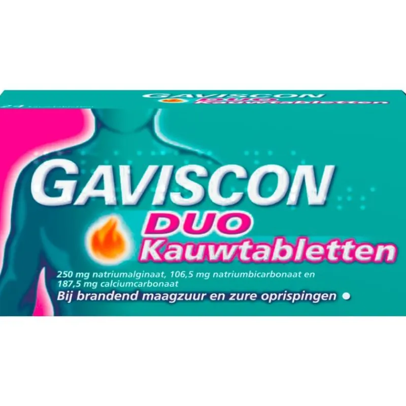Gaviscon DUO Kauwtabletten Maagzuurremmer 48 Stuks