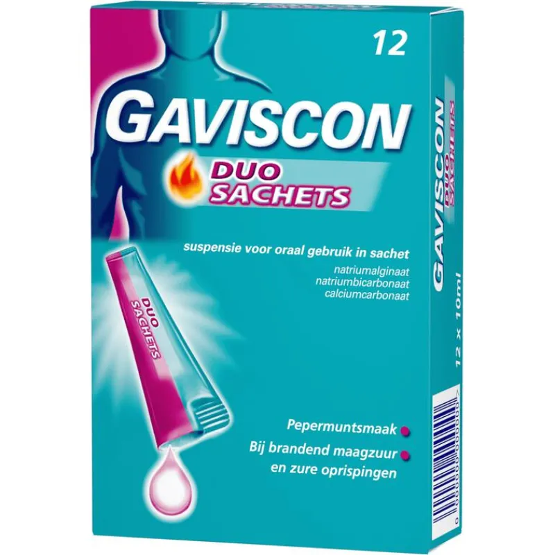 Gaviscon DUO Sachet Maagzuurremmers 12 Stuks