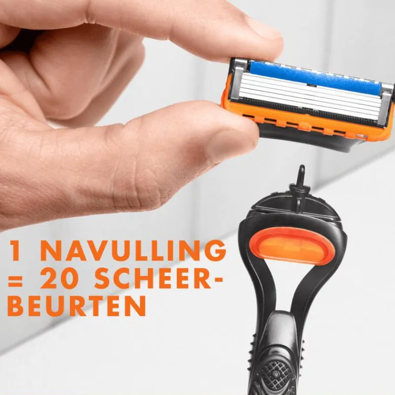 Heren Gillette Fusion5 Navulmesjes 4 Stuks