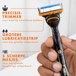 Heren Gillette Fusion5 Power Navulmesjes 8 Stuks