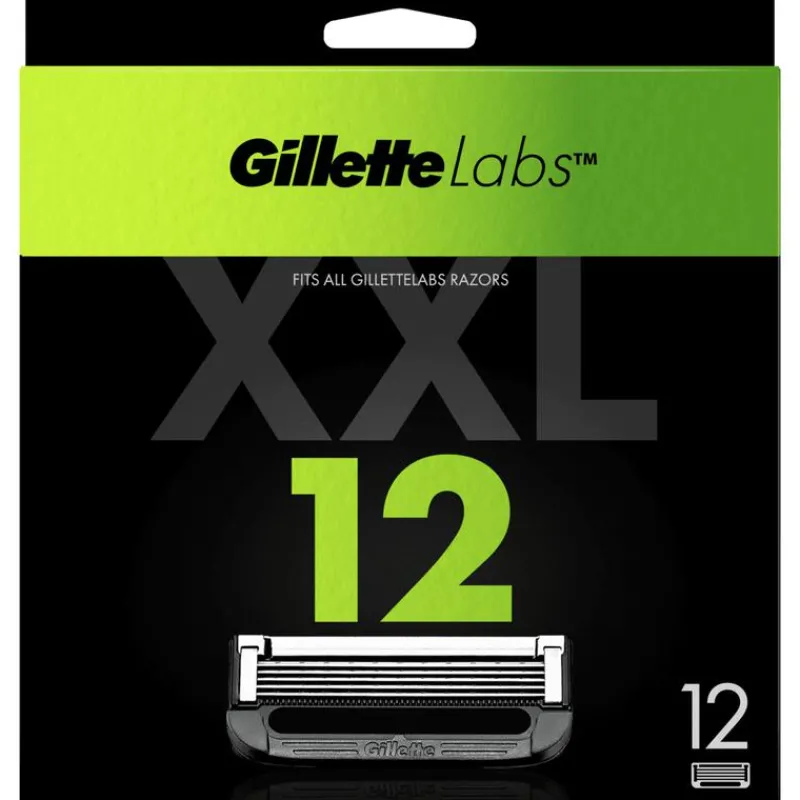 Heren Gillette Labs Navulmesjes 12 Stuks