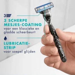 Heren Gillette Mach3 Navulmesjes 5 Stuks