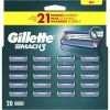 Heren Gillette Mach3 Navulmesjes 20 Stuks