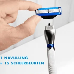 Heren Gillette Mach3 Turbo Navulmesjes 12 Stuks