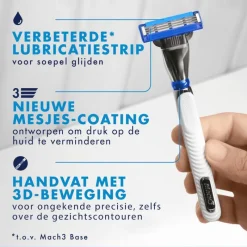 Heren Gillette Mach3 Turbo Scheersysteem Met 2 Navulmesjes