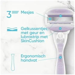 Heren Gillette Venus ComfortGlide Breeze Scheersysteem + 2 Navulmesjes