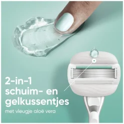 Heren Gillette Venus Pro ComfortGlide Sensitive Scheersysteem 5 Blades + 1 Navulmesjes