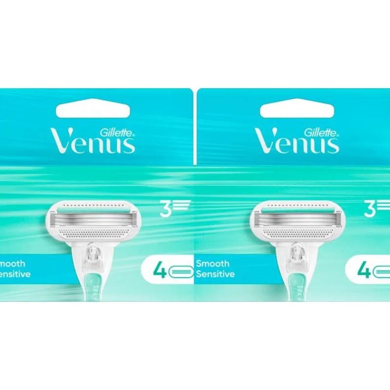 Heren Gillette Venus Smooth Navulmesjes Duopak 8 stuks