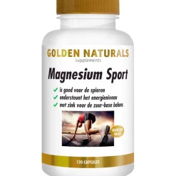 Golden Naturals Magnesium Sport Capsules 120 stuks