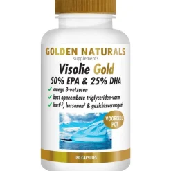 Golden Naturals Visolie Gold 50% EPA & 25% DHA Softgel Capsules 180 stuks