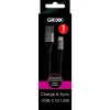 Grixx USB-C to USB-A 1M Black