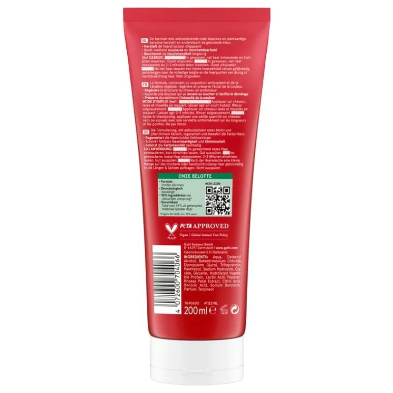 Guhl Kleur Bescherming Verzorging 3-in-1 Conditioner Masker en Serum 200ML