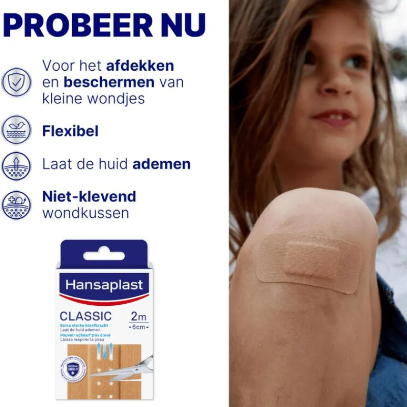 Hansaplast Classic Pleister 2mx6cm