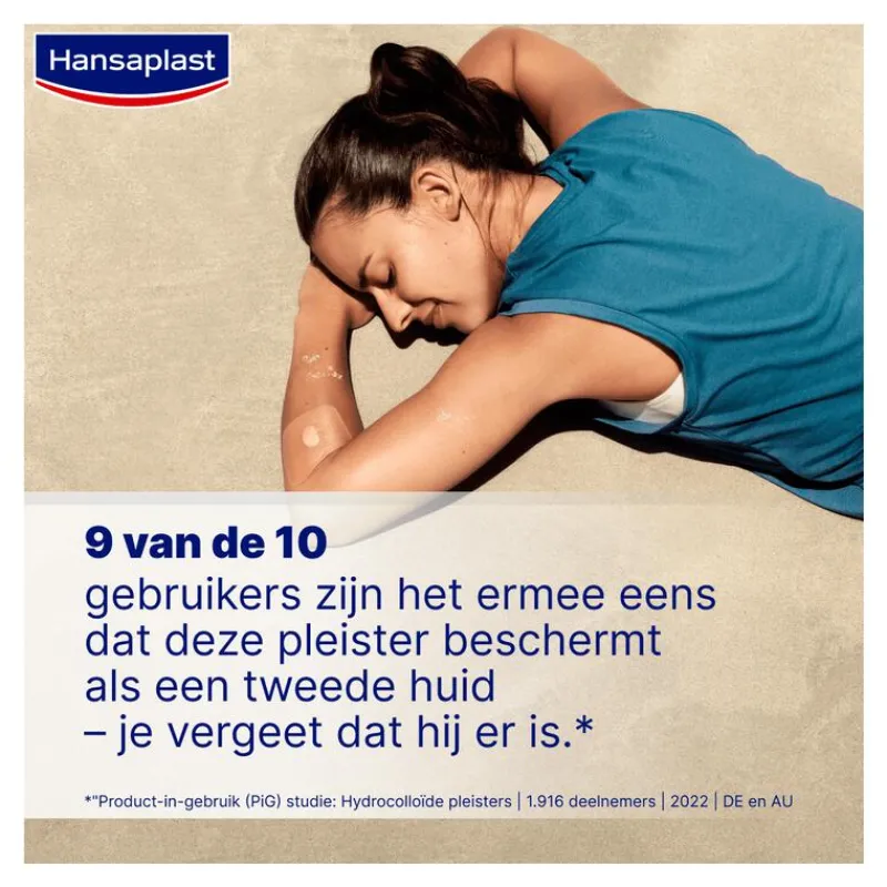 Hansaplast Second Skin Protectoin Waterproof en Transparante Pleister Strips 6 stuks