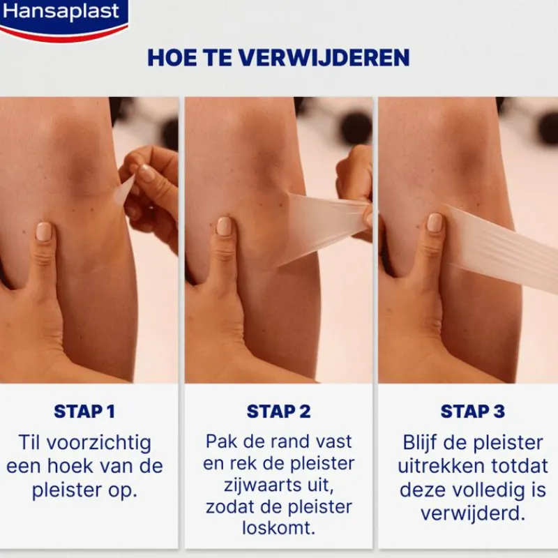 Hansaplast Second Skin Protection Waterproof en Transparante XL Eilandpleisters 3 stuks