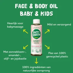 Happy Earth Gezicht & Lichaam Olie Baby & Kids