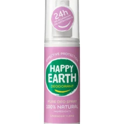 Happy Earth 100% Natuurlijke Lavender Ylang Deodorant Spray 100 ML