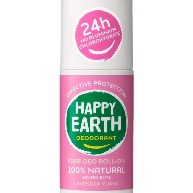 Happy Earth 100% Natuurlijke Lavender Ylang Deodorant Roller 75 ML