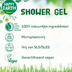 Happy Earth 100% natuurlijke Lemon Sandalwood Douchegel 300 ML