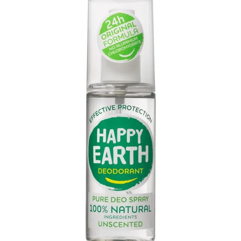 Happy Earth 100% Natuurlijke Unscented Deodorant Spray 100 ML
