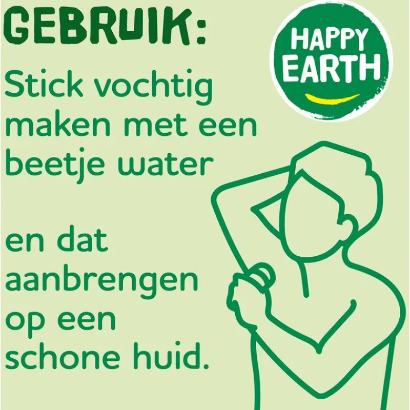Happy Earth 100% Natuurlijke Unscented Crystal Deodorant 90 gram