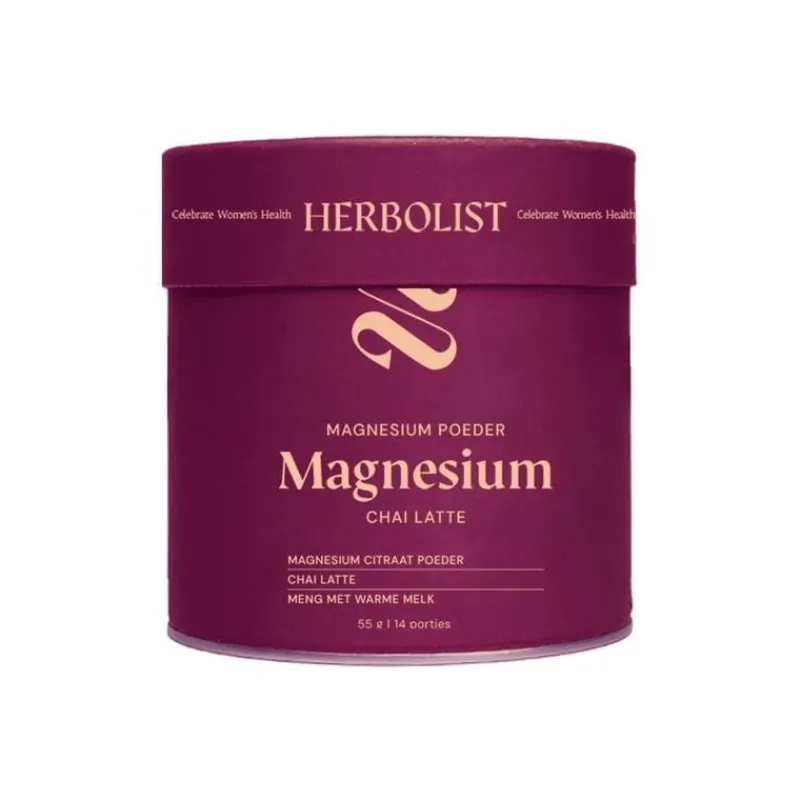 Herbolist magnesium poeder beauty chai latte