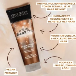 John Frieda Brilliant Brunette Colour Vibrancy Shampoo 250 ML